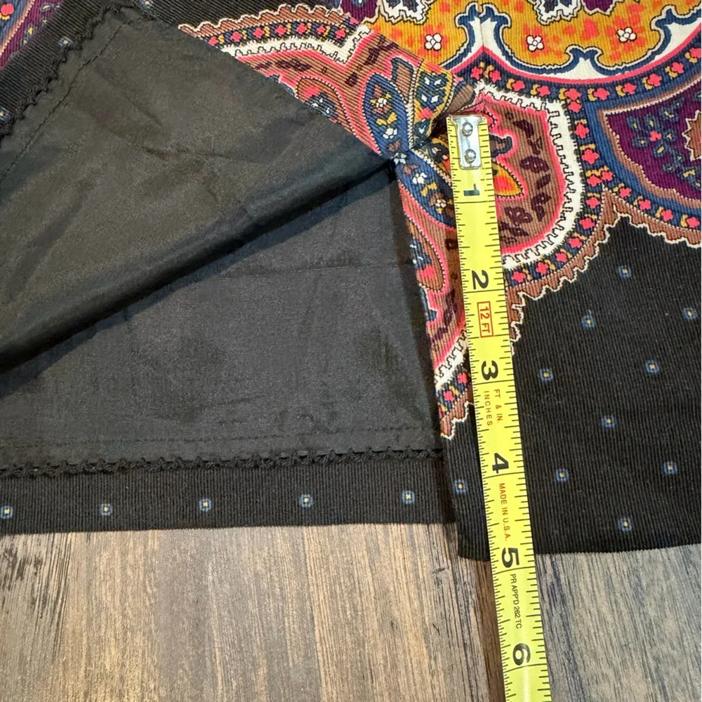 Anthropologie Edmé & Esyllte Corduroy Skirt | Lined | Boho Paisley |‎ Size 0